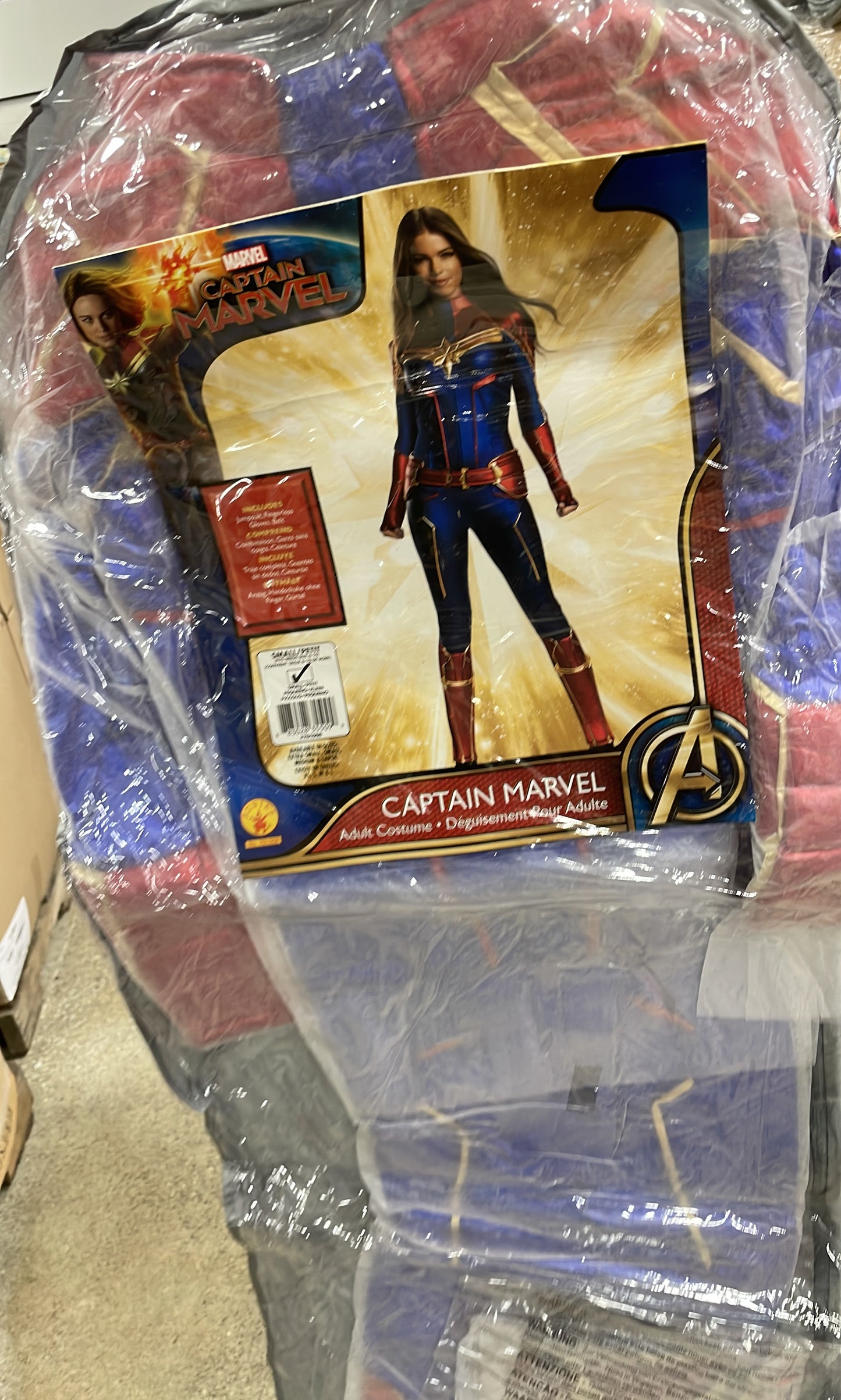 Captain Marvel Adult Costume Small (6-10)