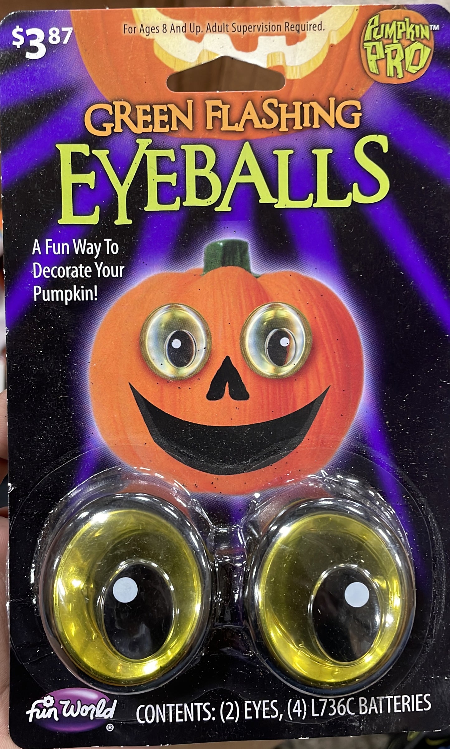 GREEN FLASHING EYEBALLS
