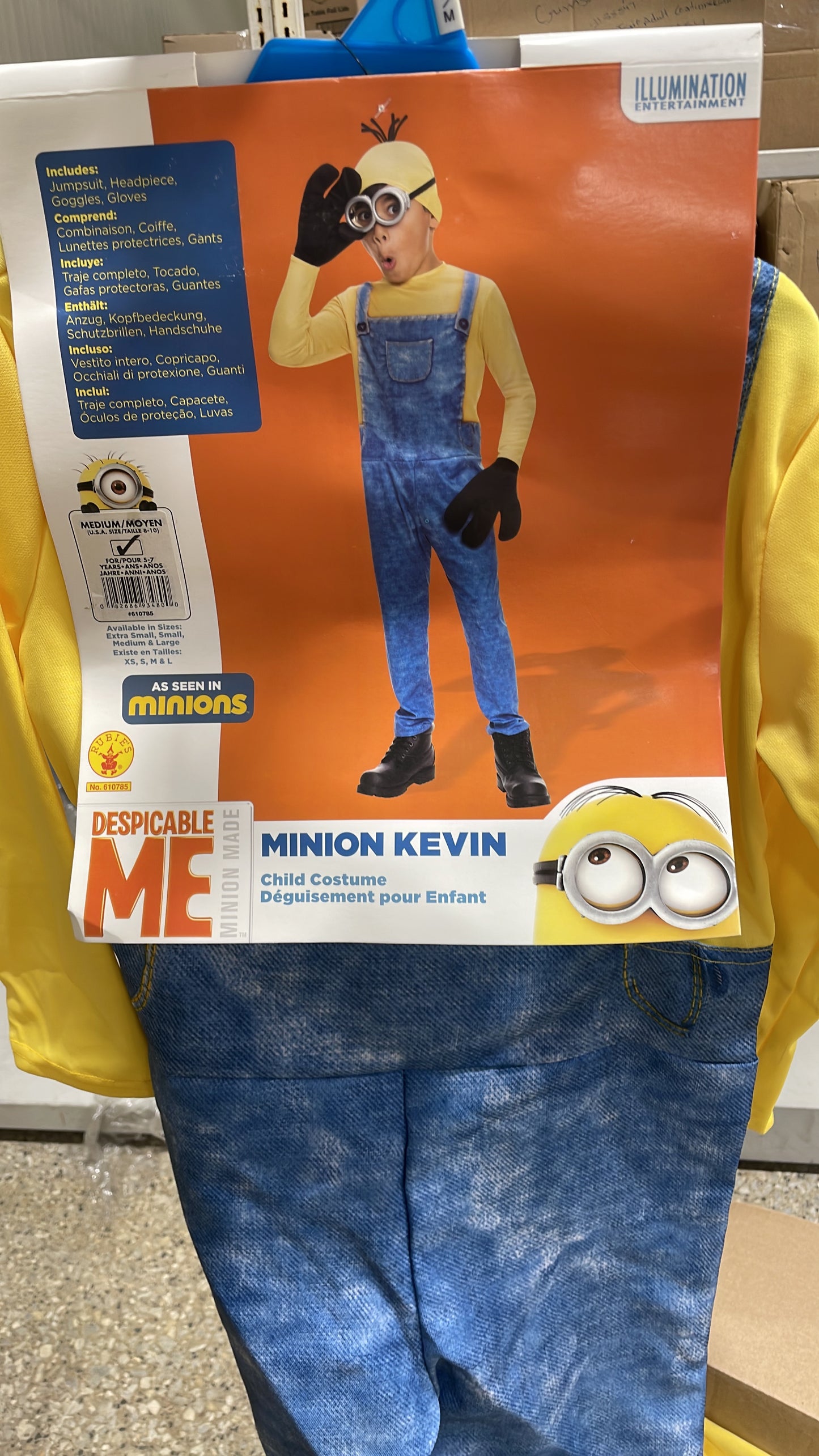 DESPICABLE ME MINION KEVIN Medium (8-10)