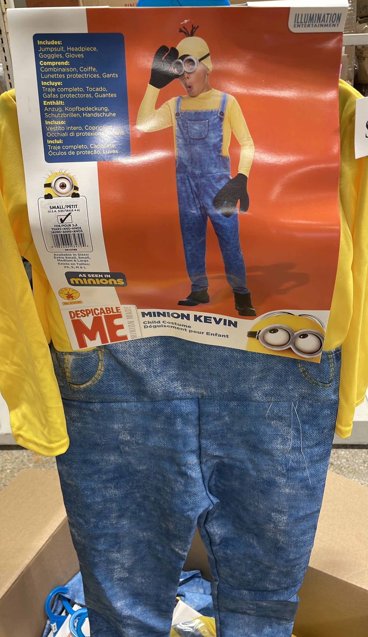 DESPICABLE ME MINION KEVIN SMALL (4-6)