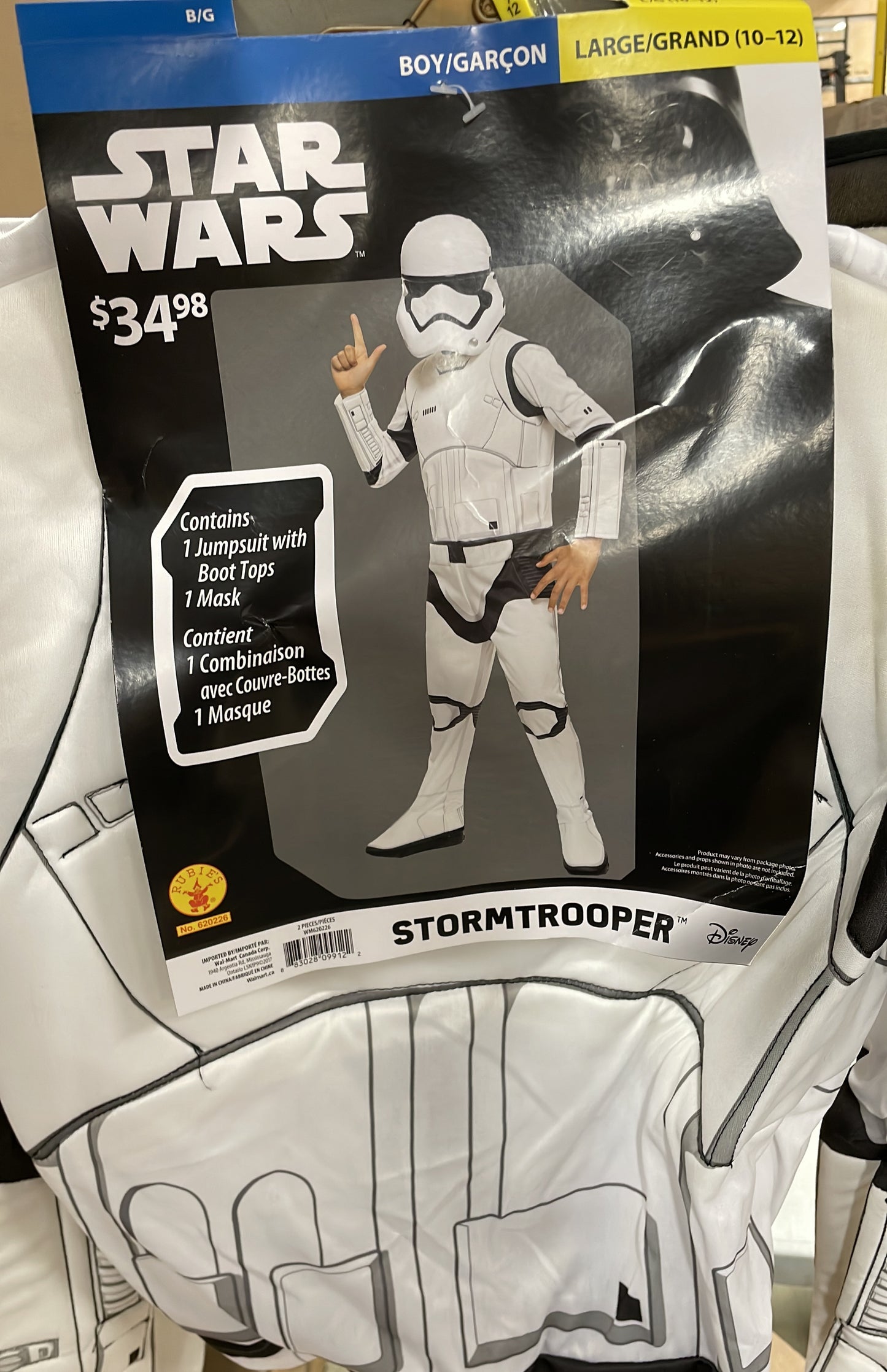 STAR WARS STORMTROOPER LARGE 10-12)