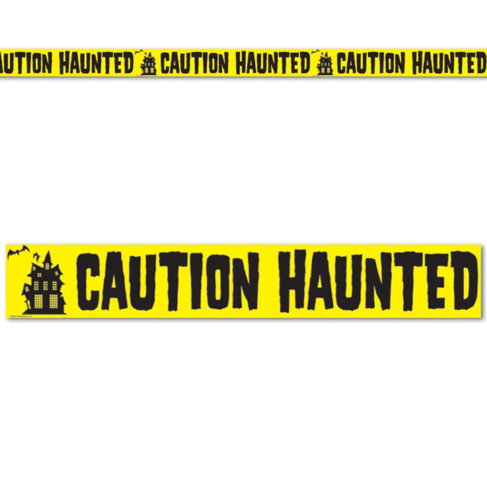 Caution Haunted Party Tape