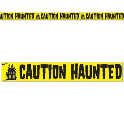 Caution Haunted Party Tape
