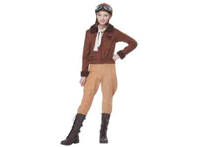 Amelia Earhart Child Costume-L(10-12)