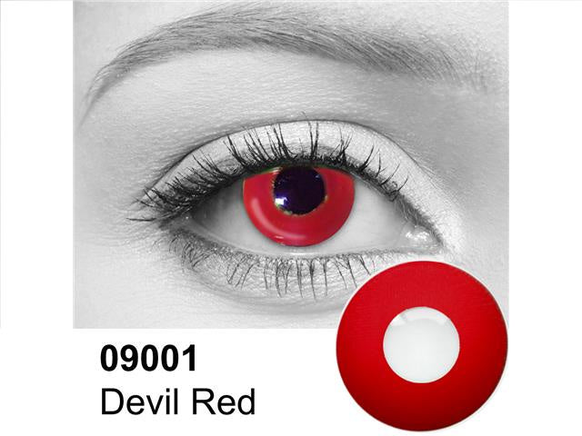 Cosmetic Contact Lenses - Devil Red