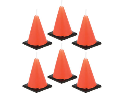 Construction Cone Candles-6Pk