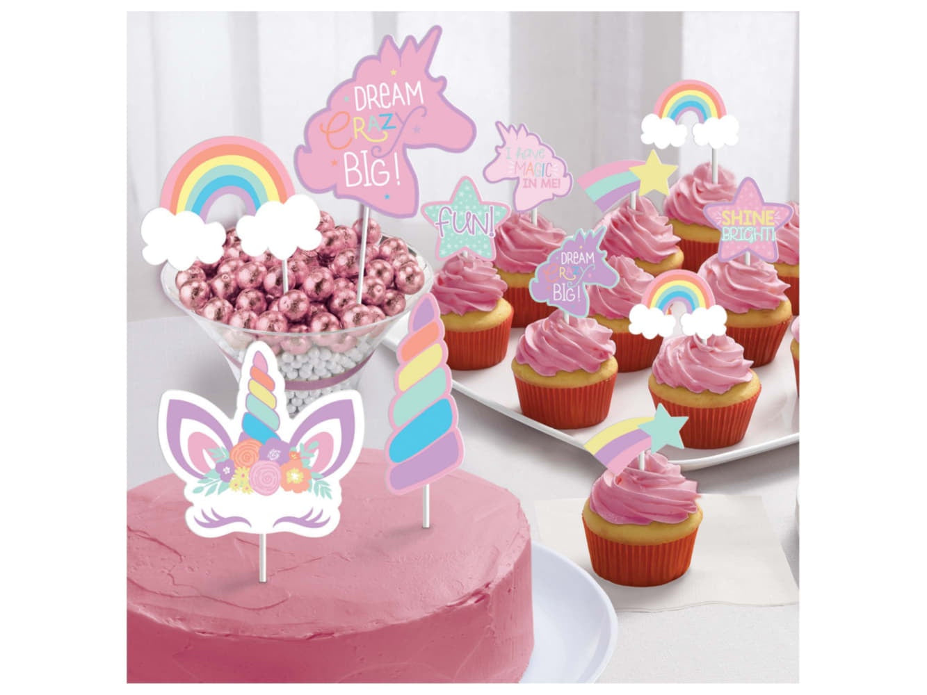 Unicorn Party Paper Topper Kit