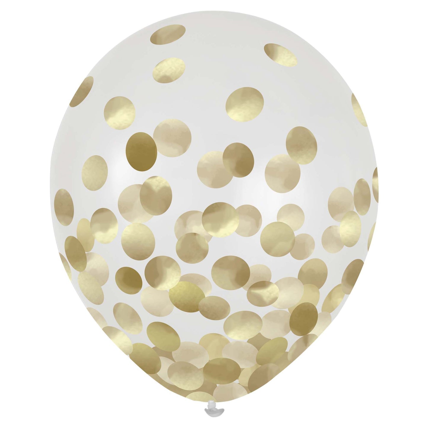 Latex Confetti Balloons-Gold Confetti Filled