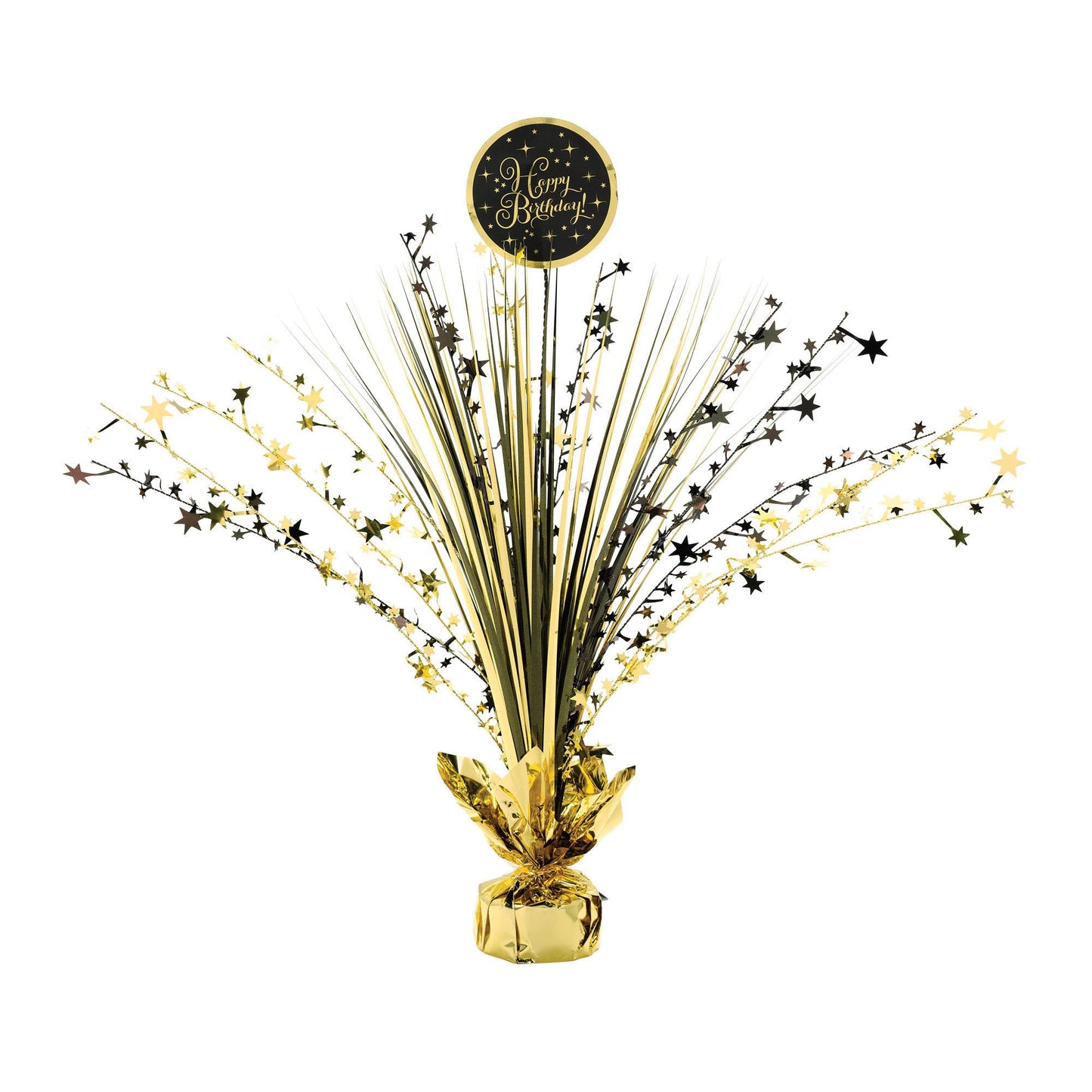 Gold Birthday Spray Centerpiece