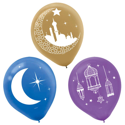 Eid Celebration Latex Balloons, 15Ct.