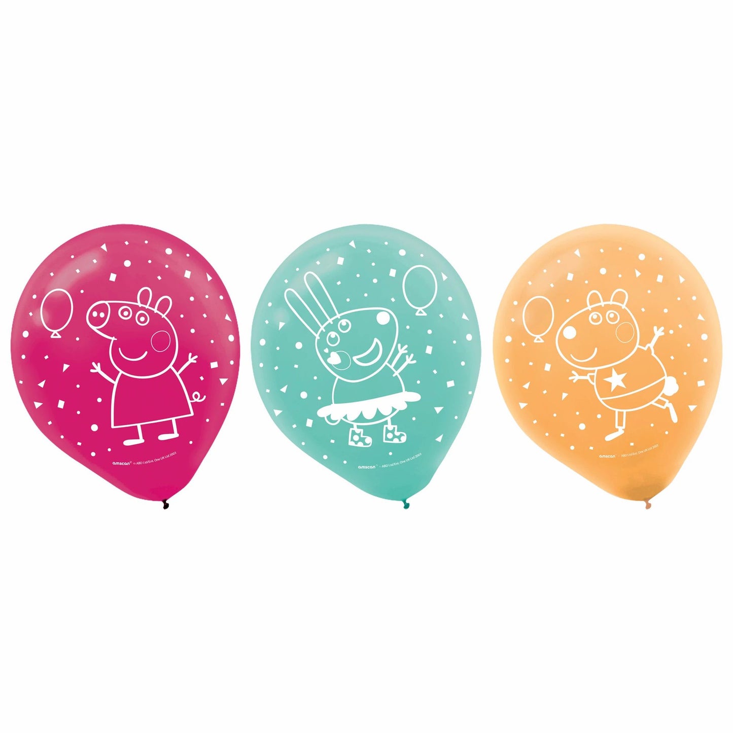 Peppa Pig Latex Balloons - 6Pk