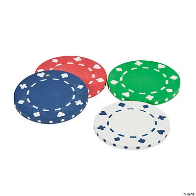 Plastic Poker Chips - 100Pcs
