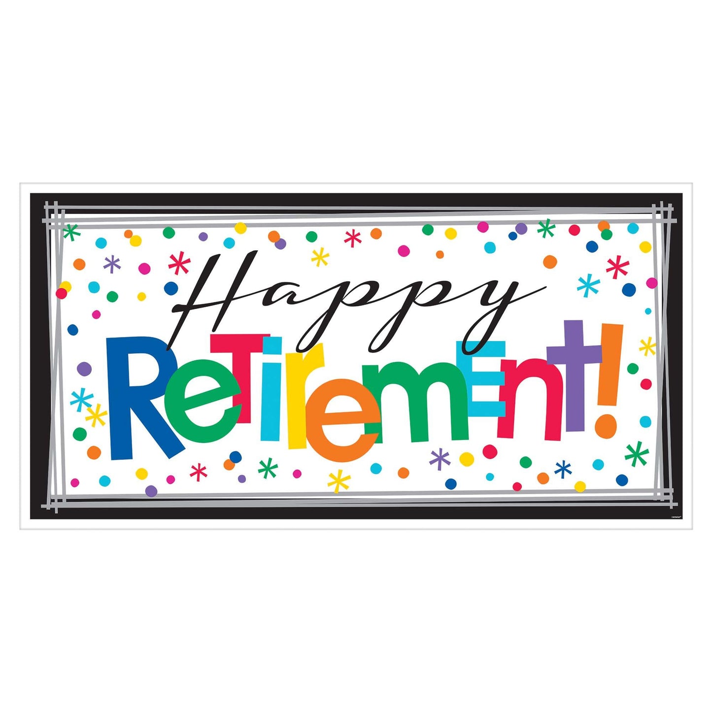 Officially Retired Horizontal Giant Sign Banner