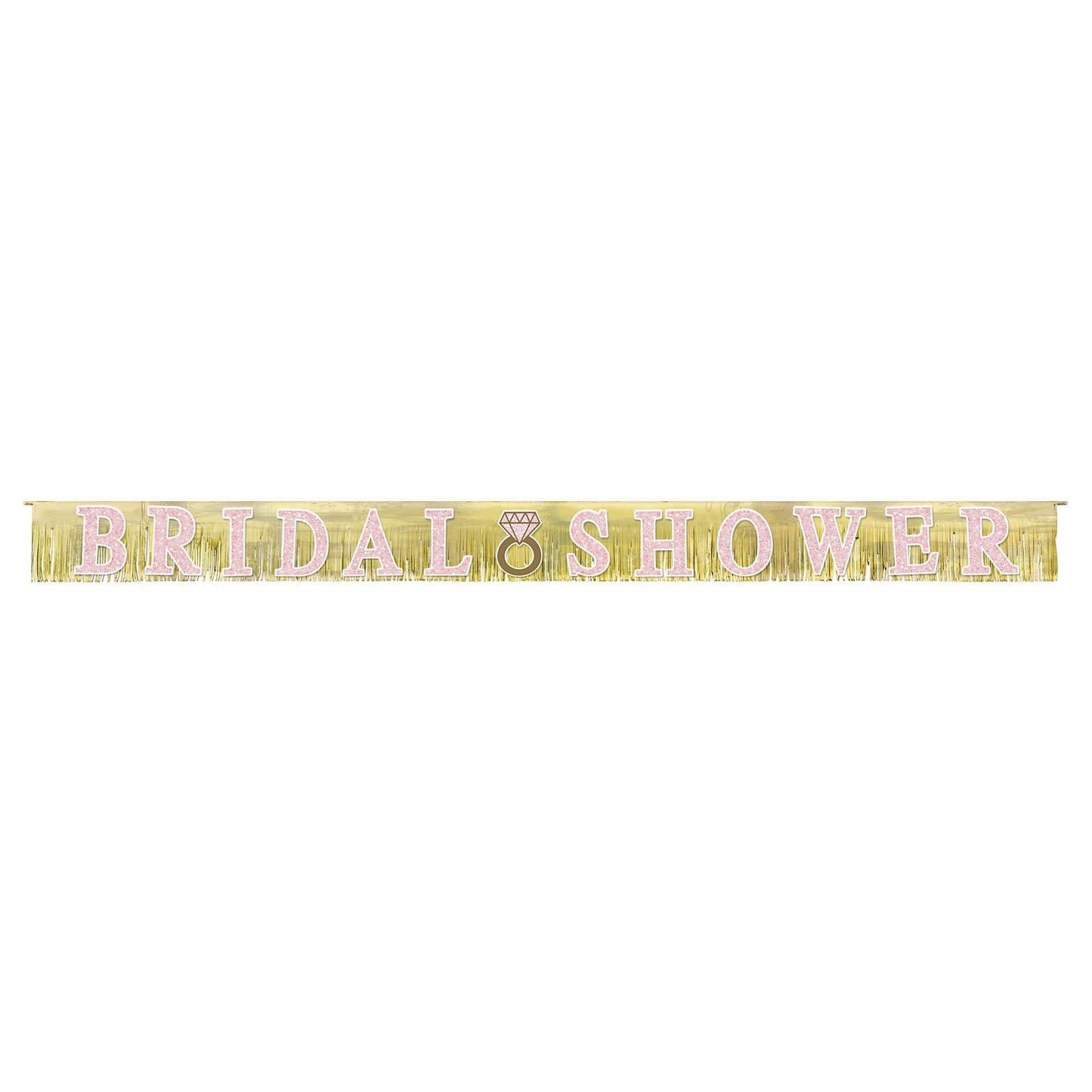 Bridal Shower Giant Foil Fringe Letter Banner