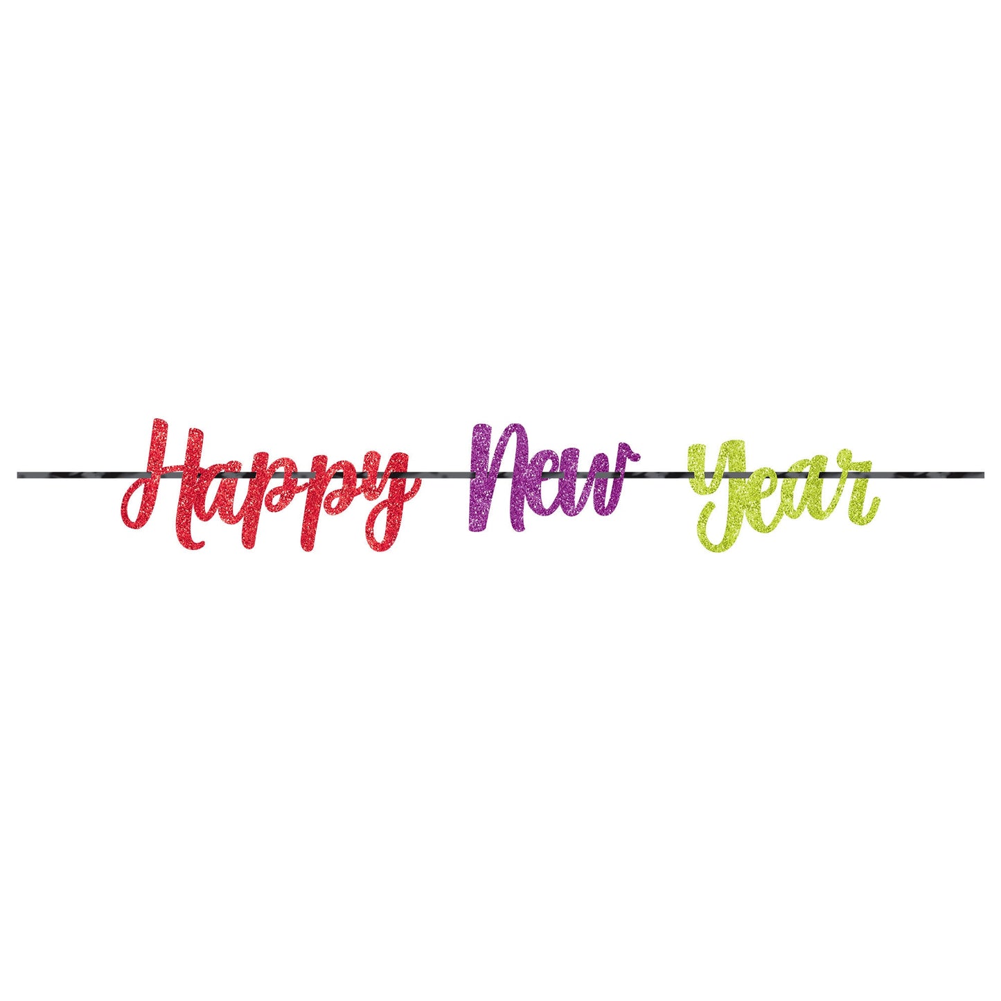 Happy New Year Glitter Banner