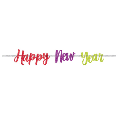 Happy New Year Glitter Banner
