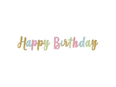 12' Confetti Fun Glitter Letter Banner