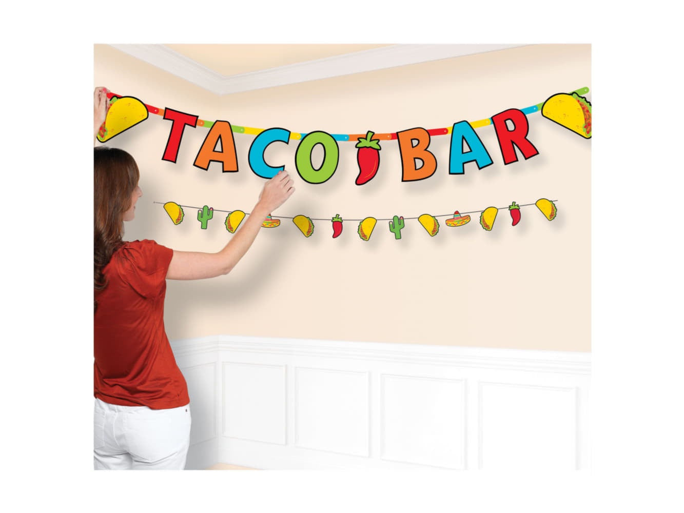 Taco Bar Jumbo Letter Banner