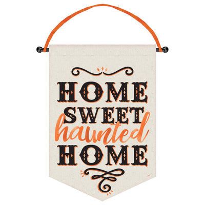 Home Sweet Haunted Home Canvas Banner