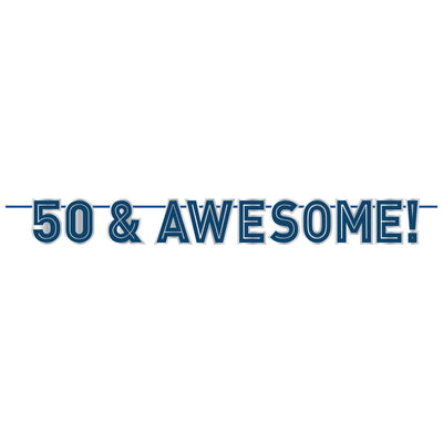 50Th Birthday Letter Banner