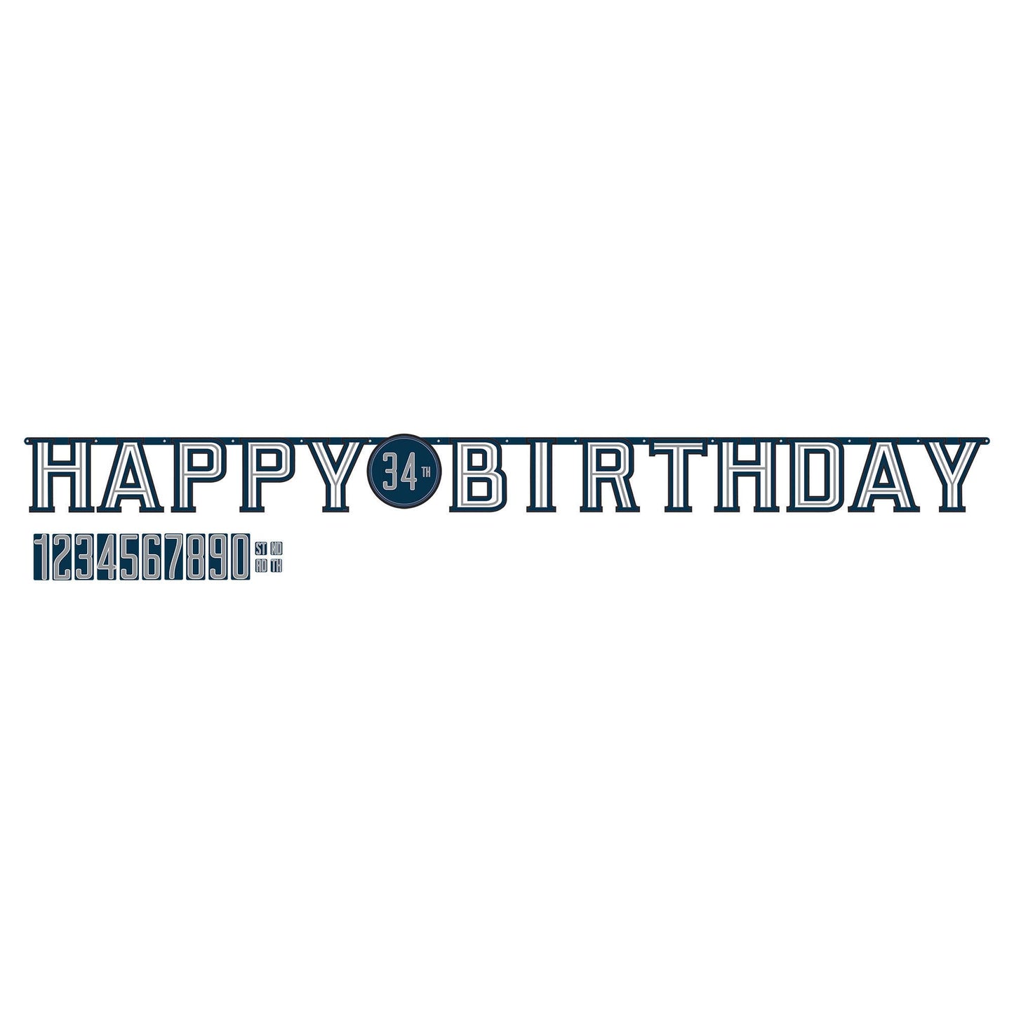Happy Birthday Jumbo Add Age Banner