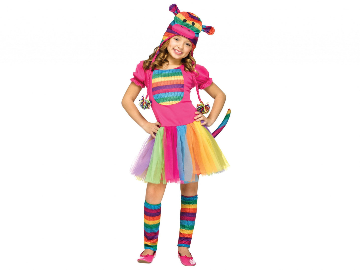 Rainbow Sock Monkey-Small