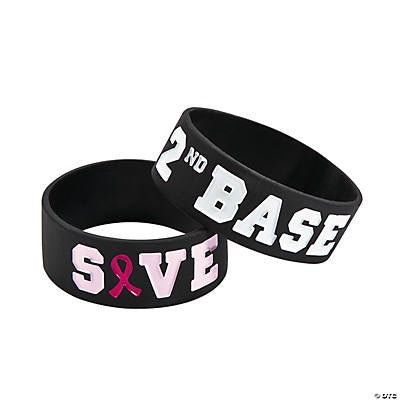 Save 2Nd Base Big Band Rubber Bracelets