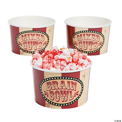 Plastic Big Top Terror Snack Bowls (25 Pc)