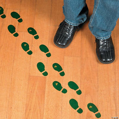 Leprechaun Footprint Floor Decals