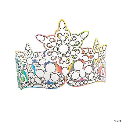 Color Your Own Winter Iridescent Crown Headbands