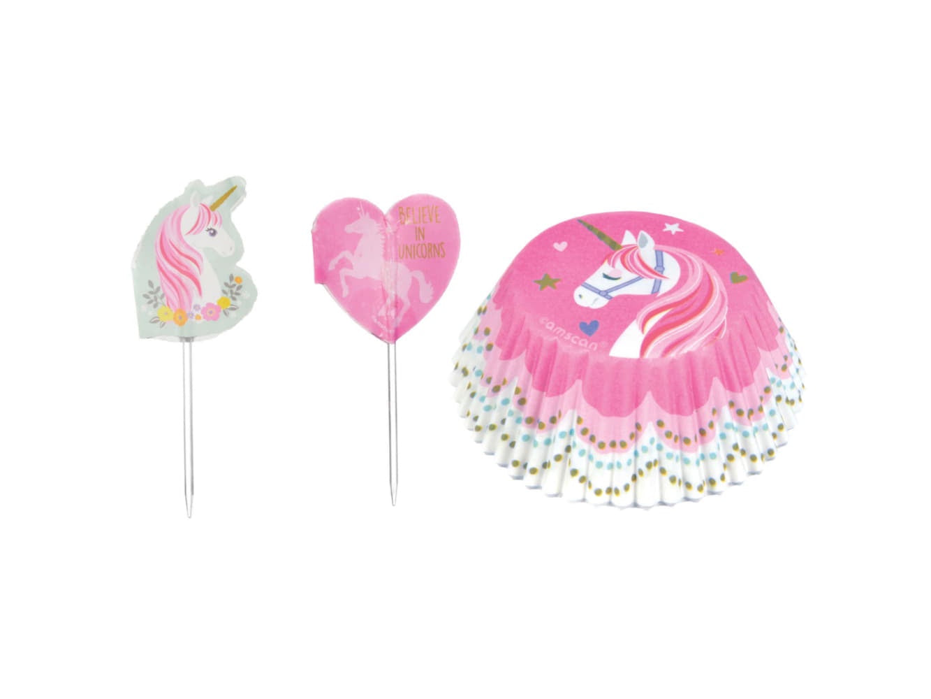 Magical Unicorn Cupcake Cases & Picks