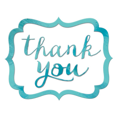 Thank You Stickers - Robins Egg Blue