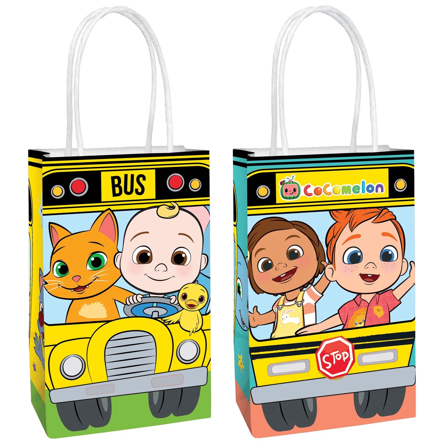 Cocomelon Paper Craft Bags-8Pcs