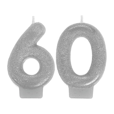 Sparkling Celebration 60 Numeral Candle
