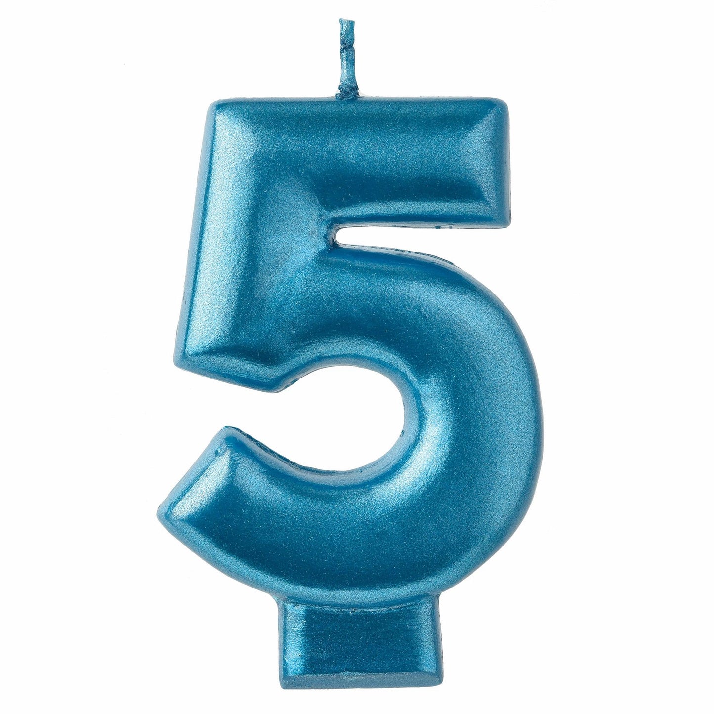 Numeral Candle #5-Blue