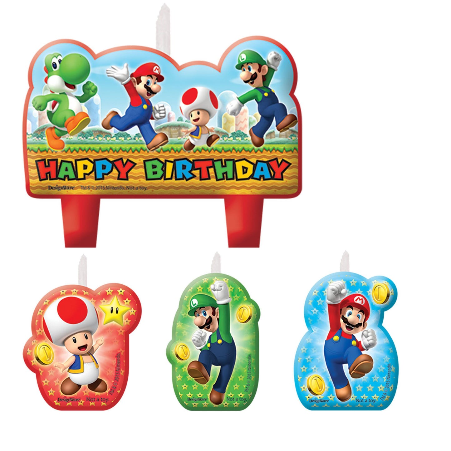 Super Mario Brothers Birthday Candle Set