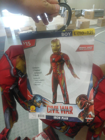 Marvel iron Man captain america civil war boy L 10-12