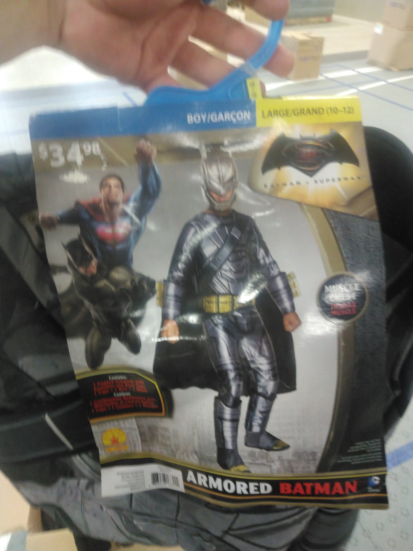 Armoured Batman Batman vs Superman boy large 10-12