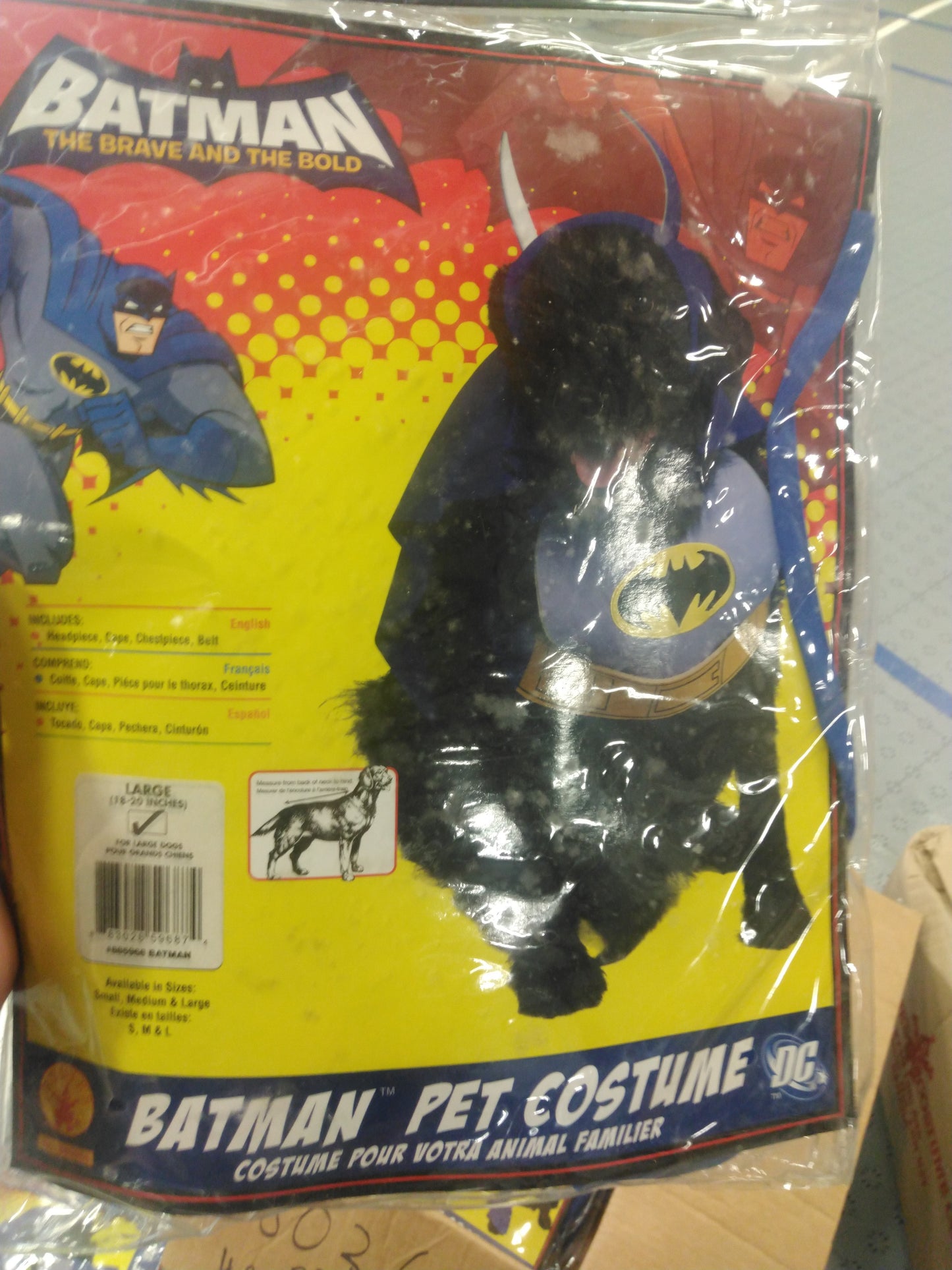 Batman pet costume large 18-20 inches