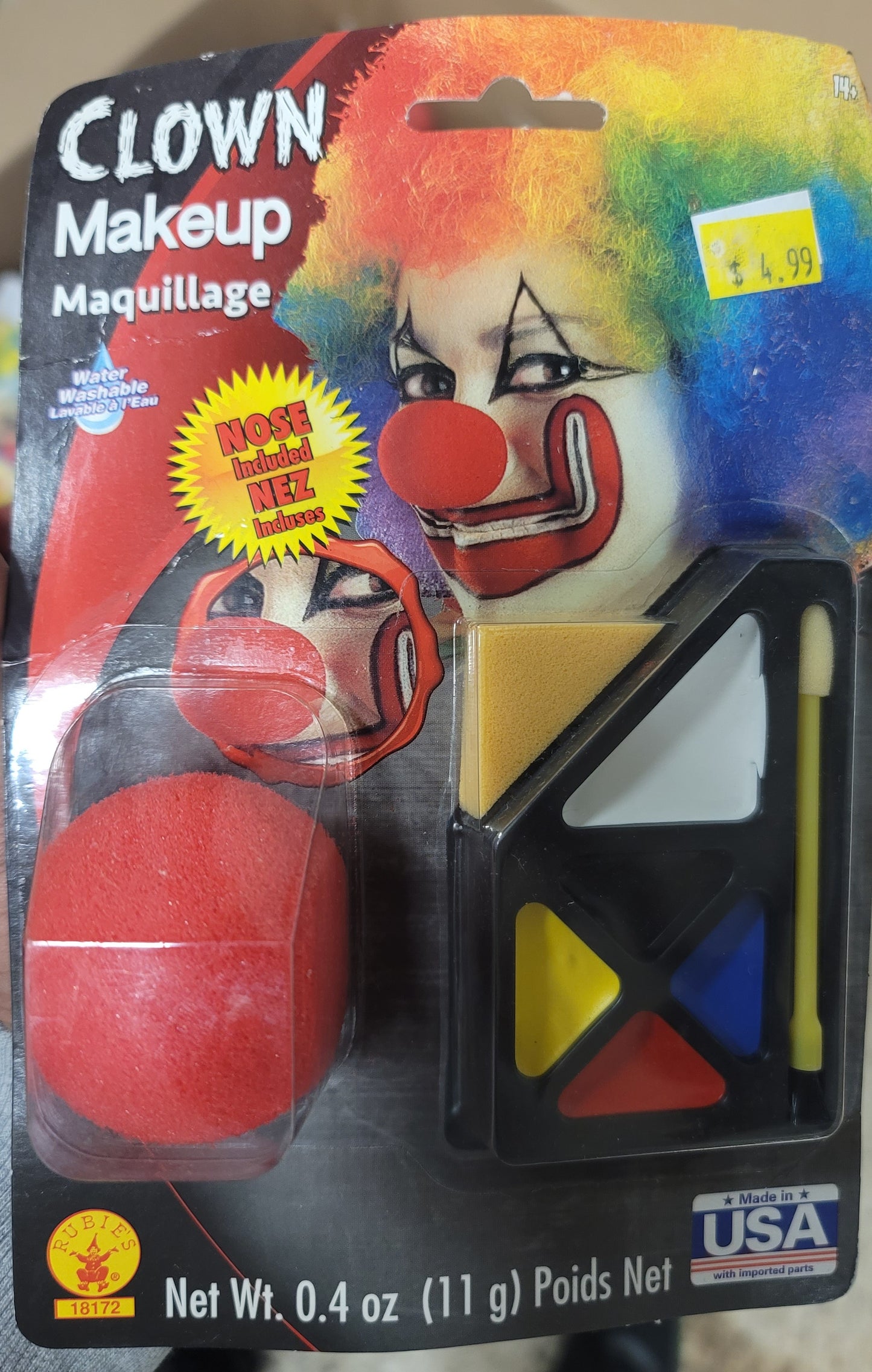 Clown Makeup with Nose