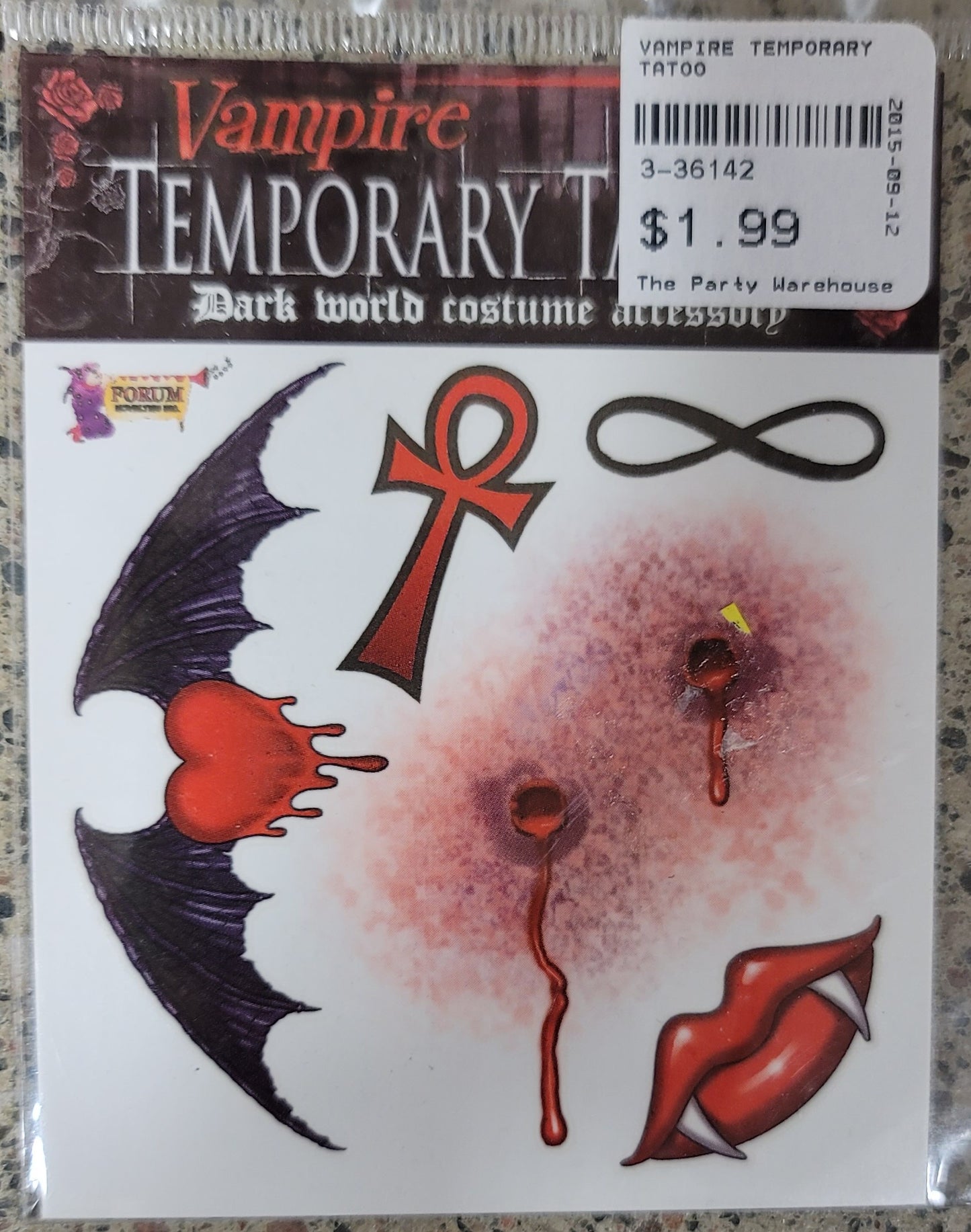 Vampire Temporary Tattoo Set