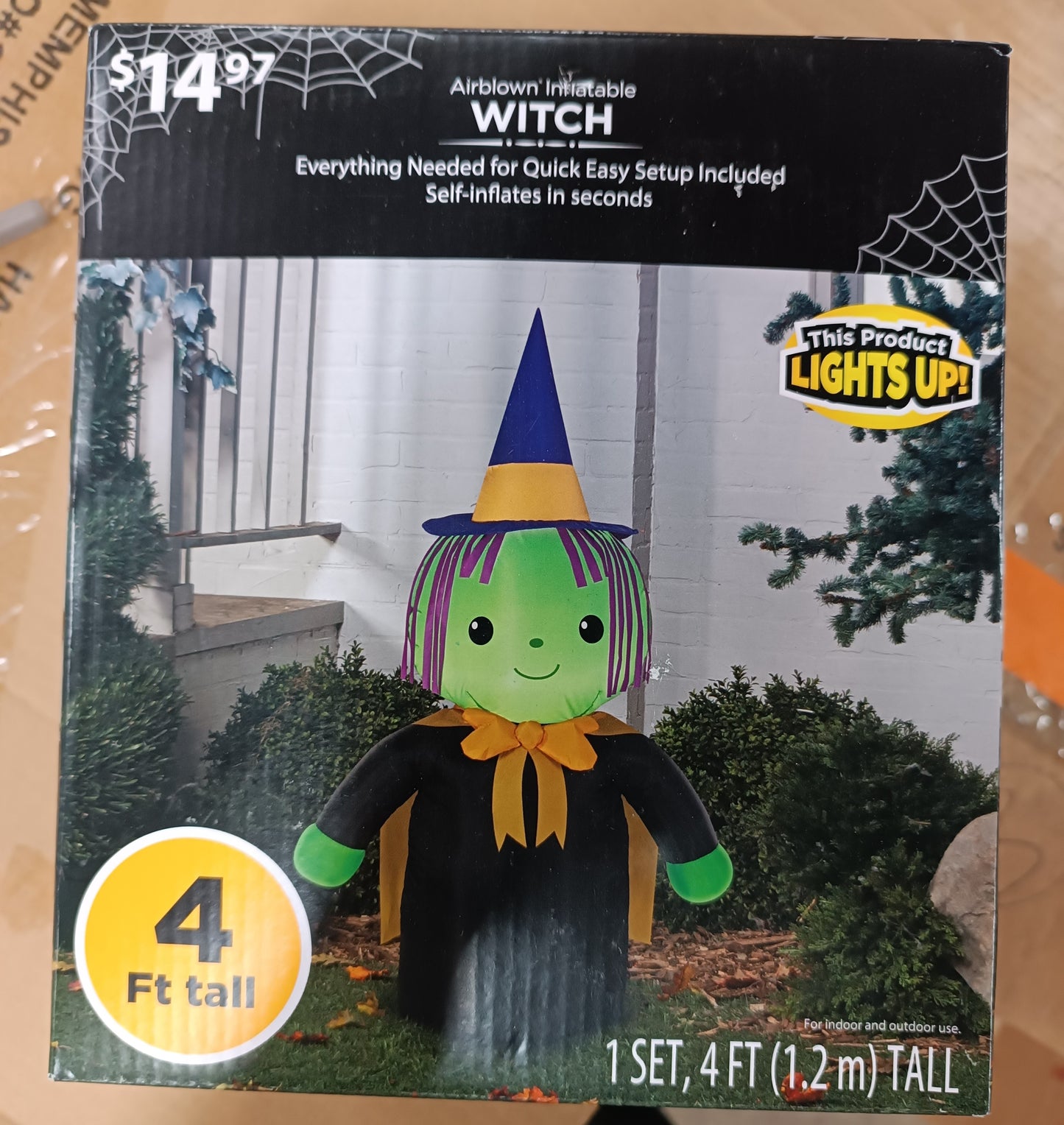 Airblown Inflatable Witch 4 Ft tall