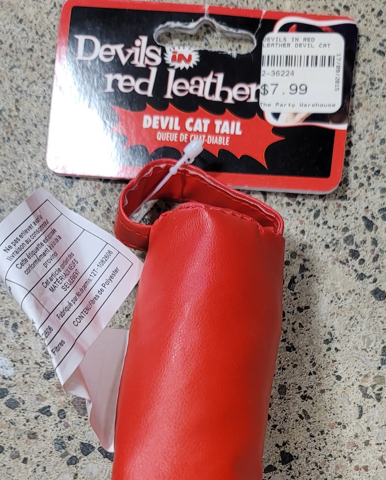 Devil in red leather