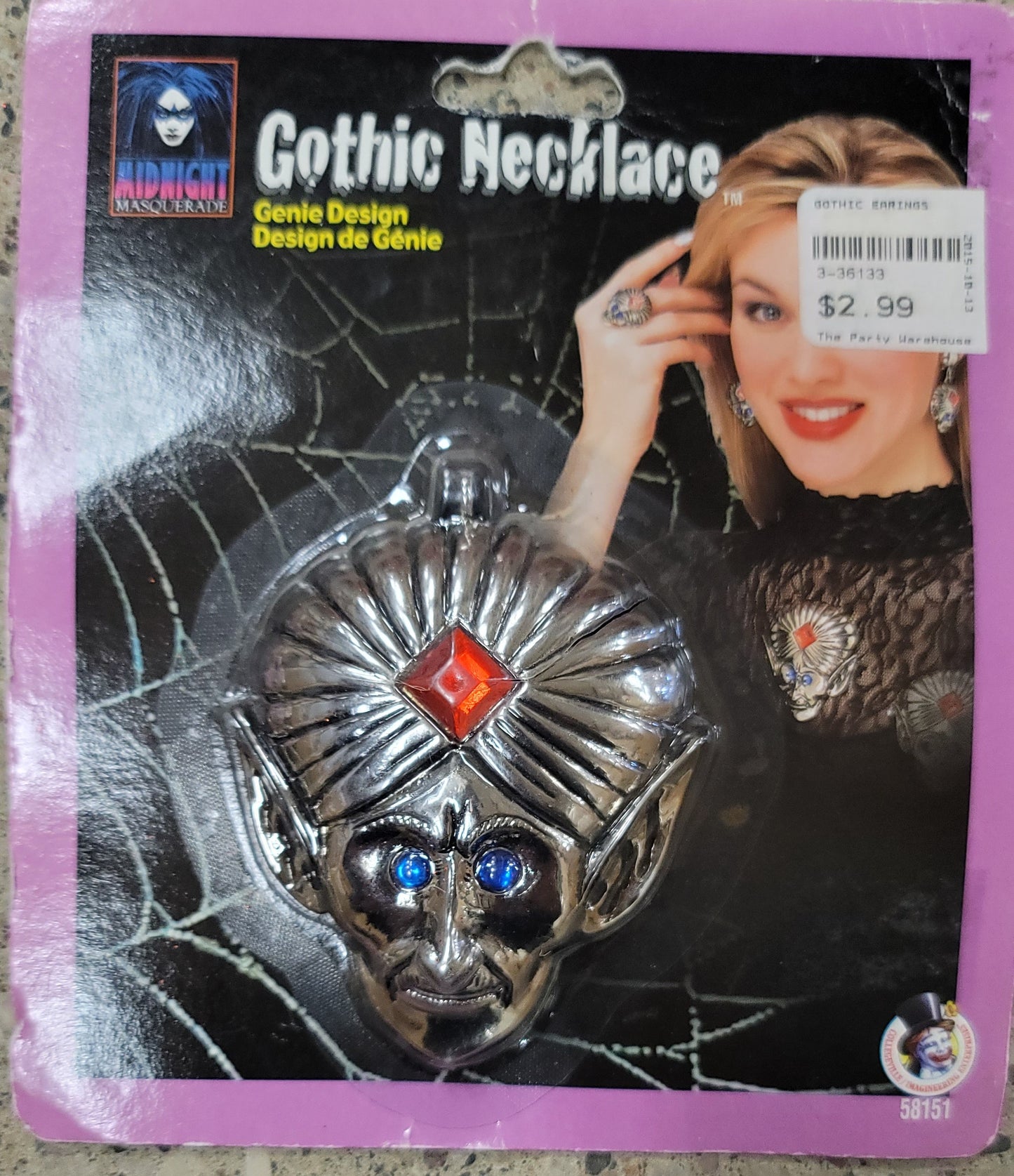Gothic necklace genie design
