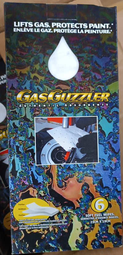 GasGuzzler Authentic Absorbents 6 Fuel Wipes
