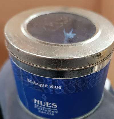 Hues Perfumed Candle Midnight Blue