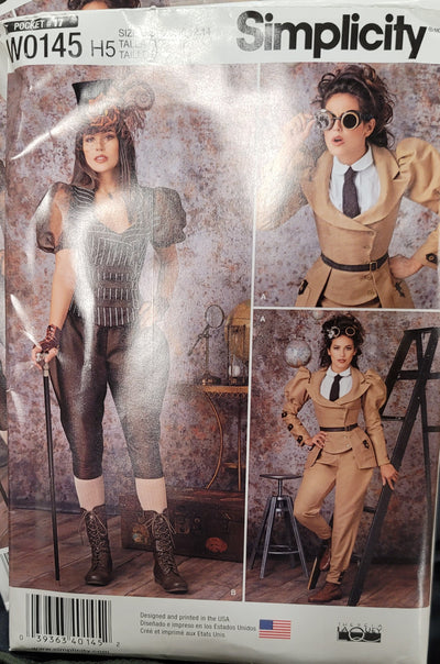 Simplicity W0145 Costume Sewing Pattern