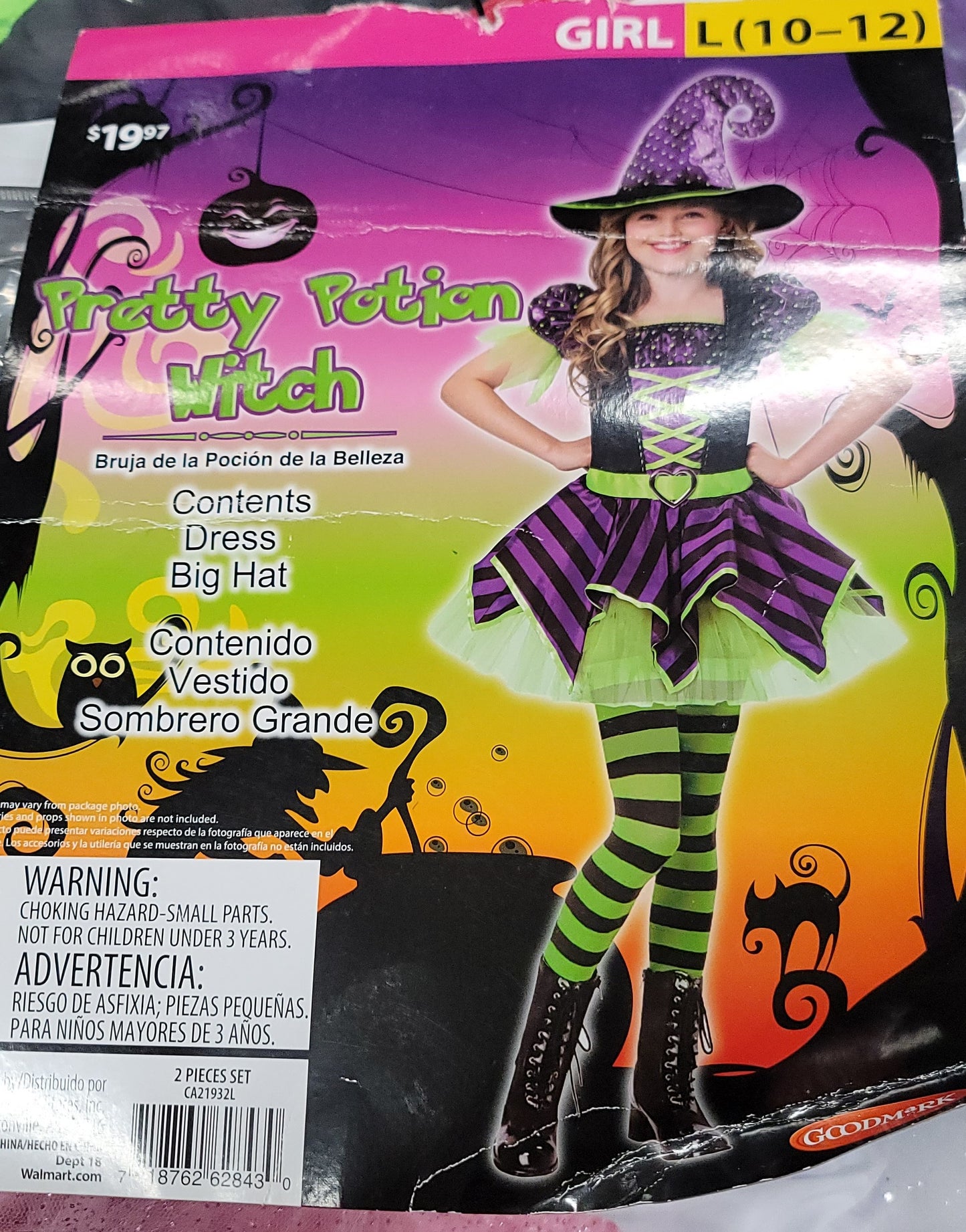 Pretty potion witch (10-12)girls