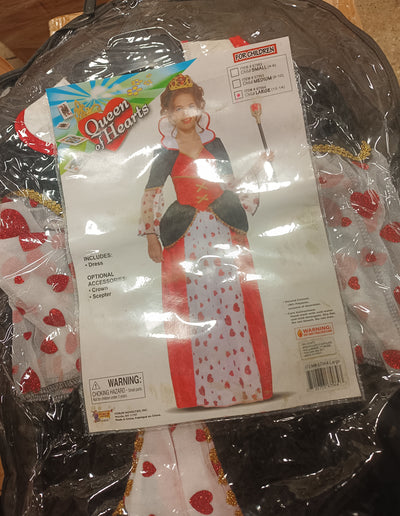 Queen of Hearts Dress Child L