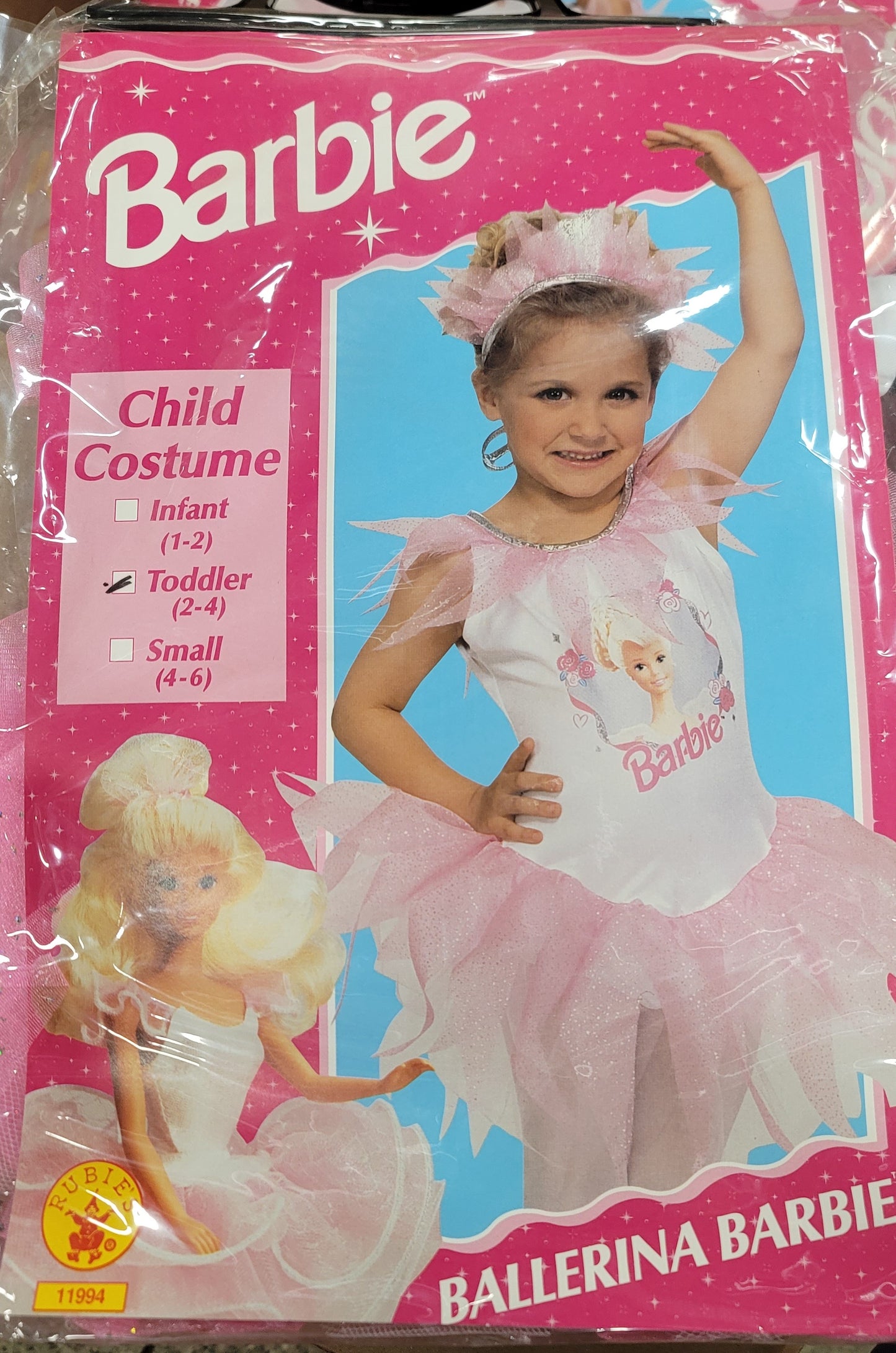 Barbie includes dress headpiece  (toddler)